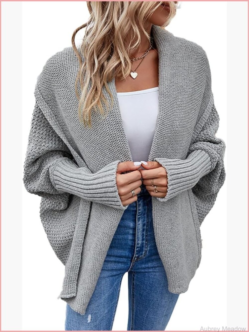 Knitted Shawl Wrap Scarf Cape Shoulder Top Cardigan Open Front Shrug
